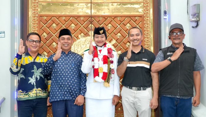 Bupati Inhil sambut kepulangan Arifa Rahma Maulydha Paskibraka Nasional 2026 asal Inhil dengan penuh kebanggaan
