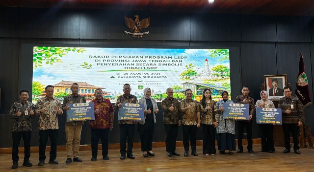 Kemendagri melalui Ditjen Bina Pembangunan Daerah melaksanakan Rapat Koordinasi Persiapan Pelaksanaan Program LSDP di Balai Tawang Arum, Kompleks Balai Kota Solo. (Dok. Istimewa)