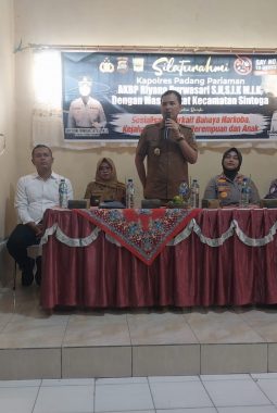 Kapolres Padang Pariaman Ajak Warga Sintoga Perangi Narkoba dan Kekerasan terhadap Perempuan-Anak