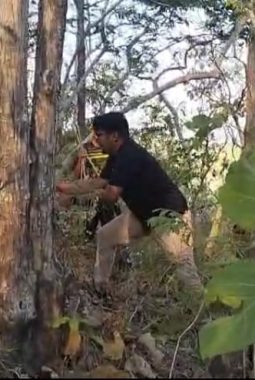 Polisi dan Tim Gabungan Bergerak Cepat Tangani Karhutla di Gunung Batu Kappo