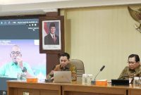 Pematangan Rancangan Keputusan Menteri Dalam Negeri tentang Pedoman Pelaksanaan Percepatan Rehabilitasi dan Rekonstruksi Pascabencana.(Dok. Bina Bangda/ Kemendagri)