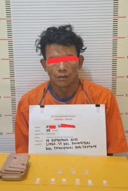 Polres Tapteng Ringkus Pengedar Sabu di Pinangsori, Enam Paket Barang Bukti Diamankan