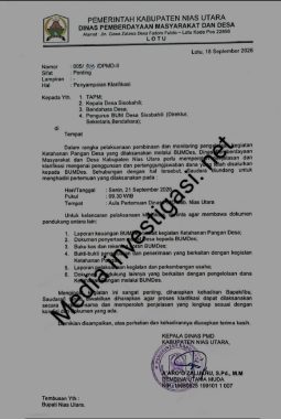 Diduga Tak Bisa Pertanggung Jawabkan Keuangan, Pengurus Bumdes Sisobahili Tak Hadir Saat Di Panggil Dinas PMD