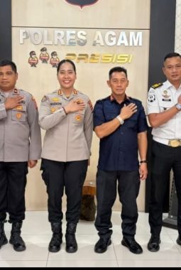 Sinergi APH, Kalapas Lubuk Basung Budi Suharto Sambangi Polres Agam, Disambut Kapolres Nashoni