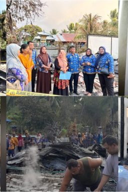 Kebakaran Hebat di Bualemo: Rumah dan Kios Kepala Desa Nipa Kalemoan Ludes Dilalap Api, Kerugian Ditaksir Capai Rp1 Miliar